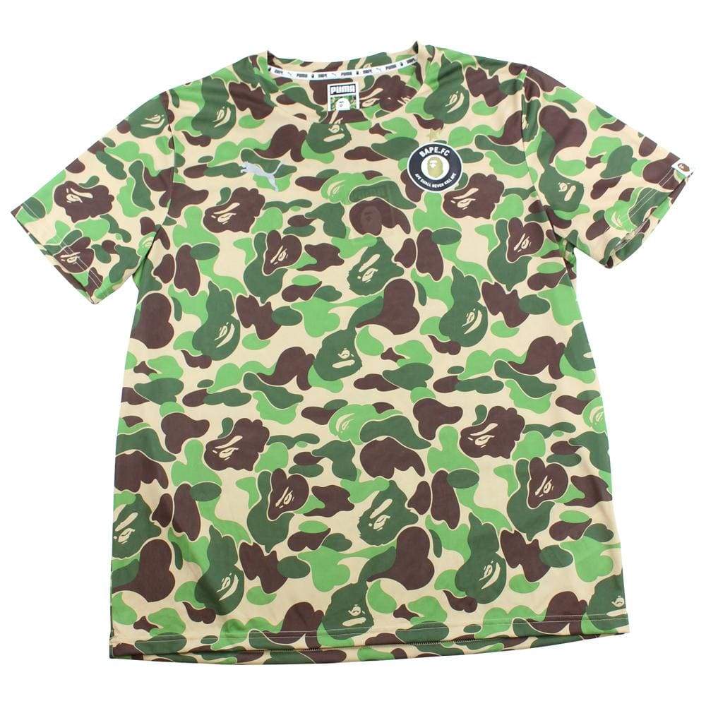 Bape x Puma ABC Green Camo football jersey 2015 - SaruGeneral