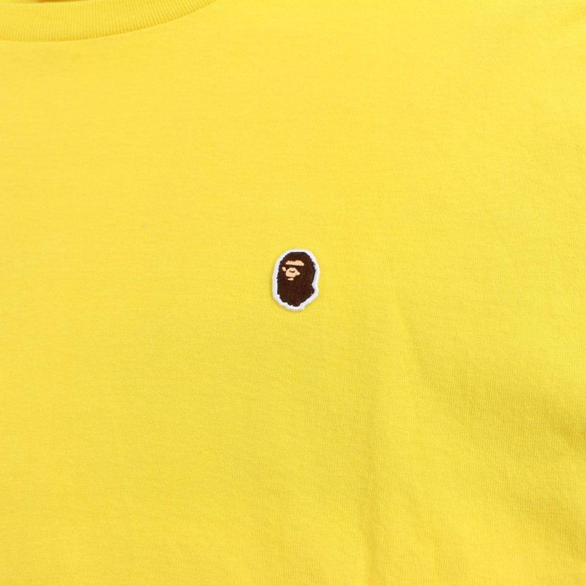 bape point head logo tee yellow - SaruGeneral