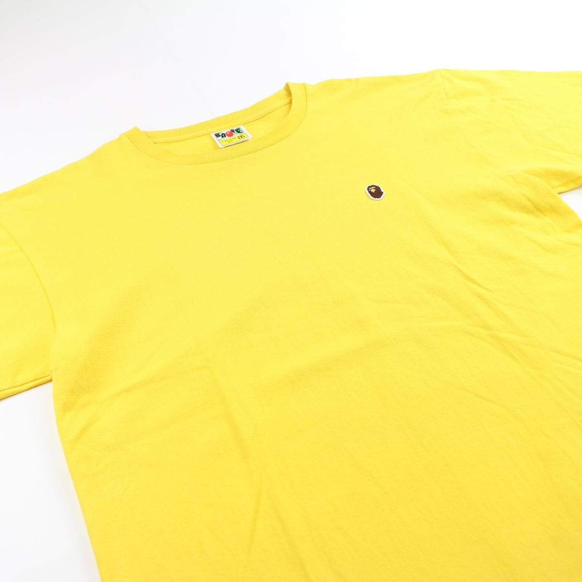 bape point head logo tee yellow - SaruGeneral