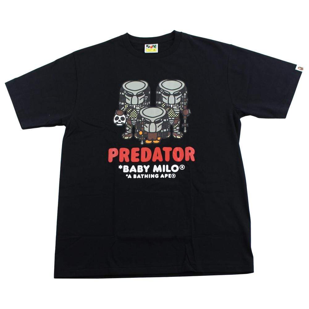 bape x predator baby milo logo tee black - SaruGeneral