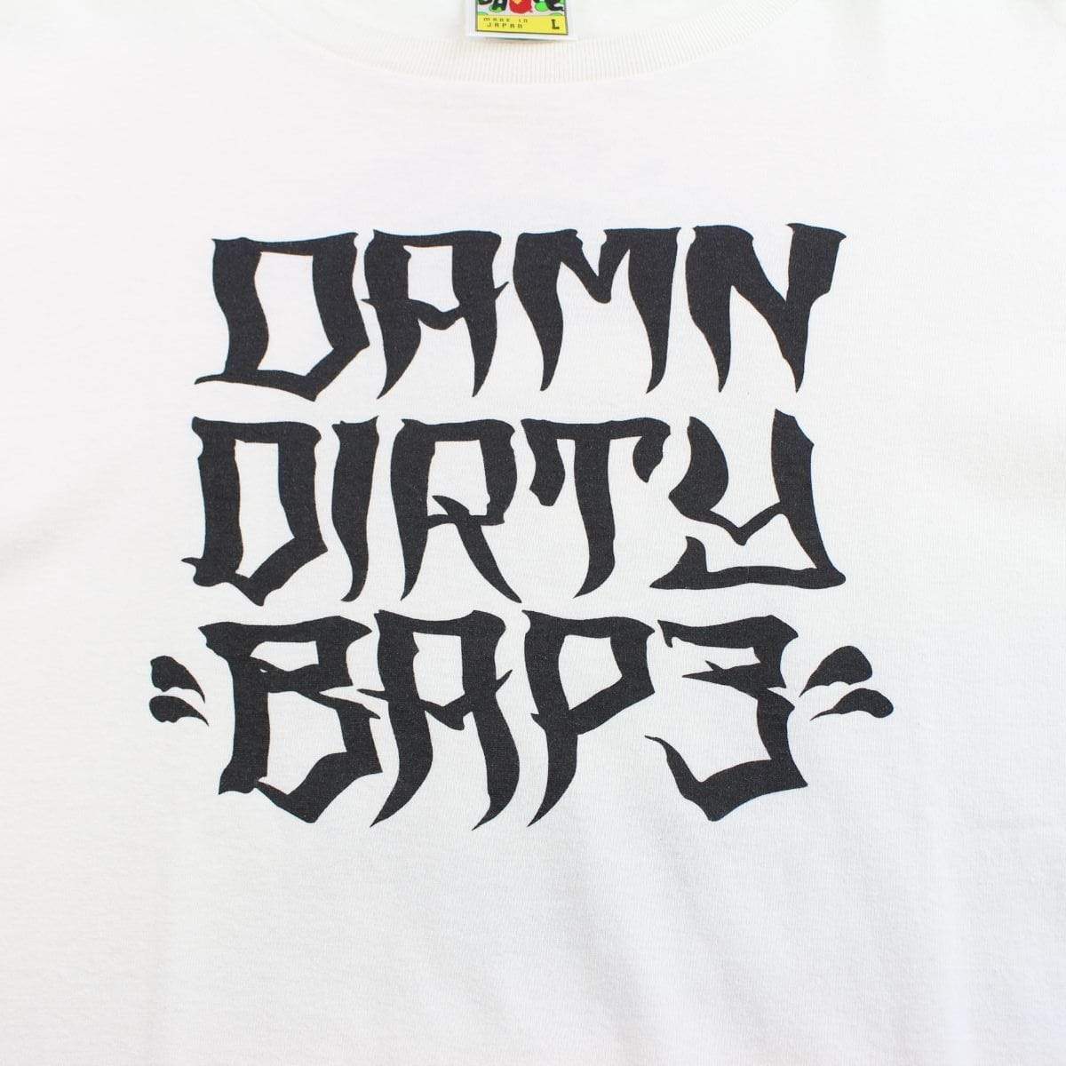 Bape x Undefeated Damn Dirty Ape logo tee white - SaruGeneral