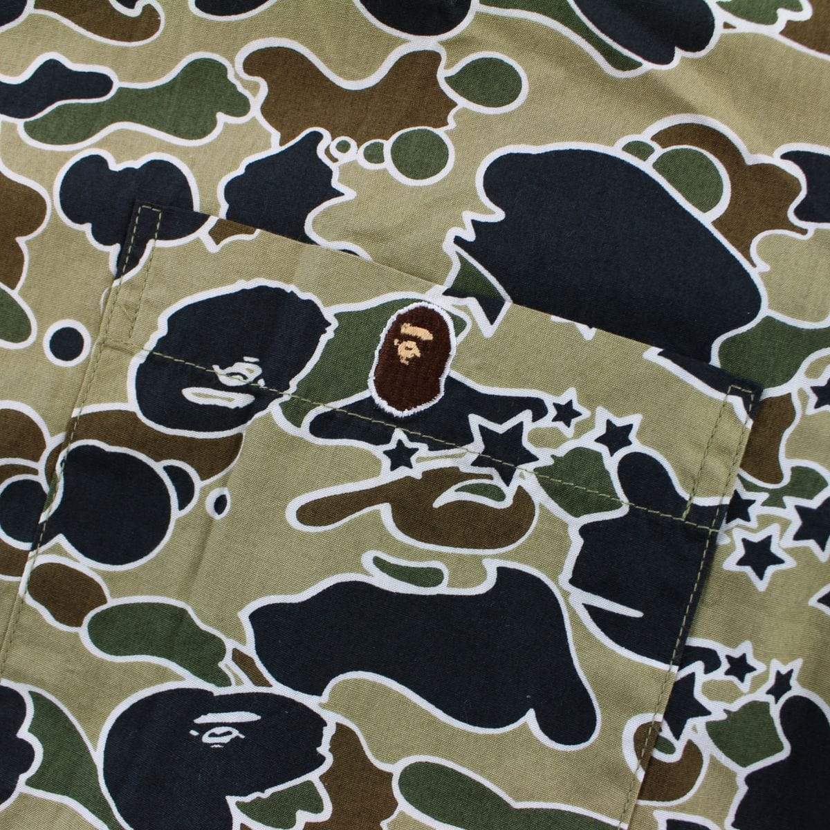 Bape Green Psyche Camo LS Shirt - SaruGeneral