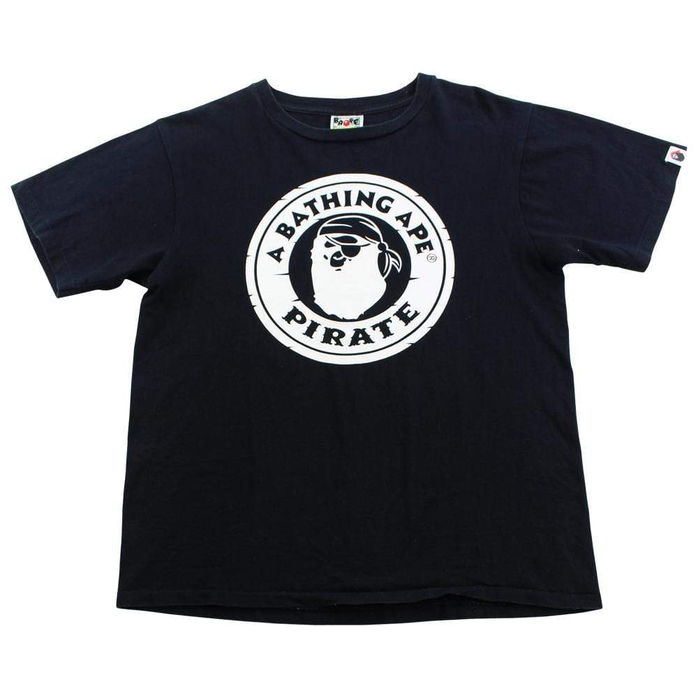 Bape Pirate Store circle logo tee black - SaruGeneral
