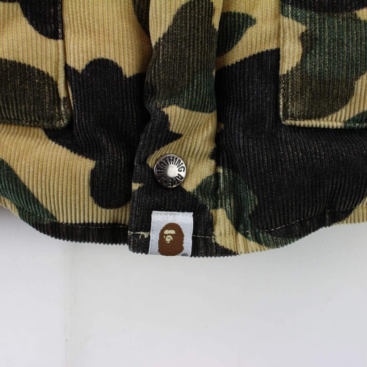 Bape 1St Yellow Camo Cord Puffer - SaruGeneral