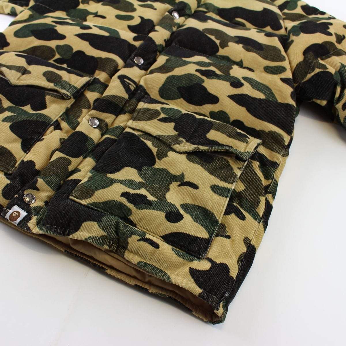 Bape 1St Yellow Camo Cord Puffer - SaruGeneral