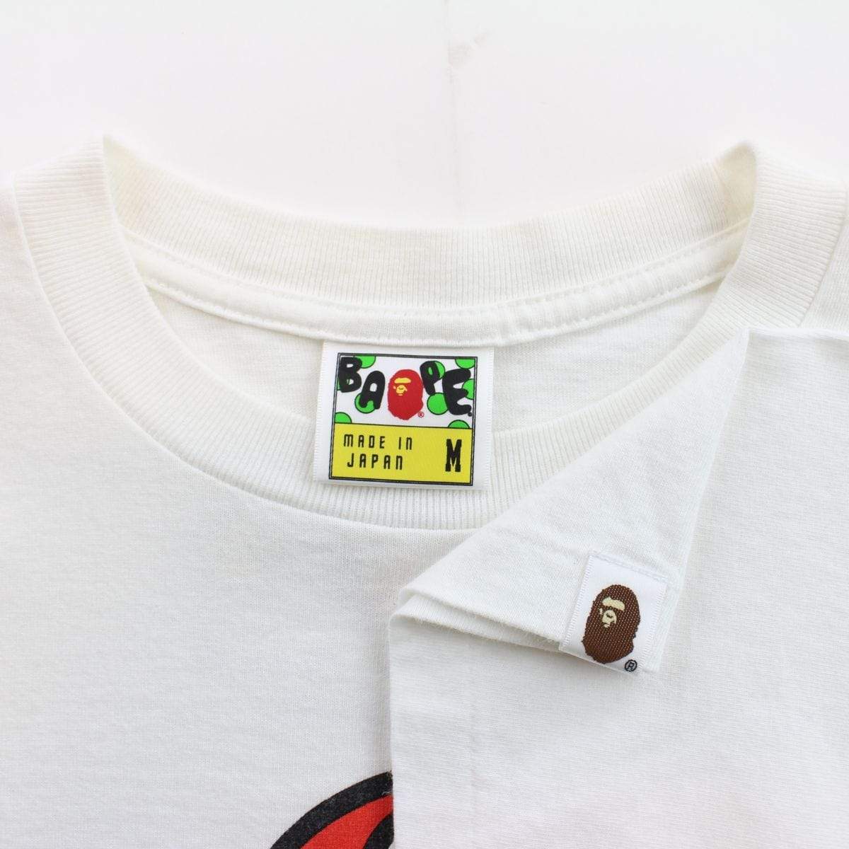 Bape baby milo x mario logo tee white - SaruGeneral