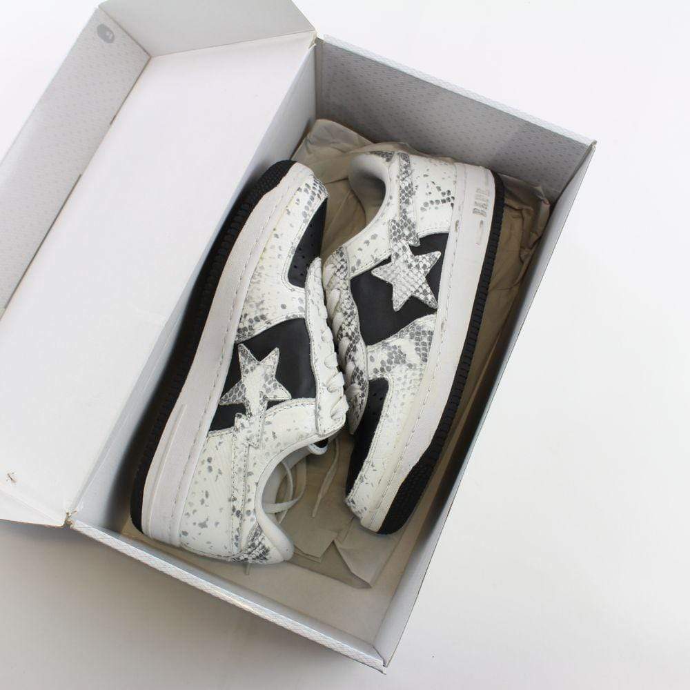 Bapesta Snakeskin Black White - SaruGeneral
