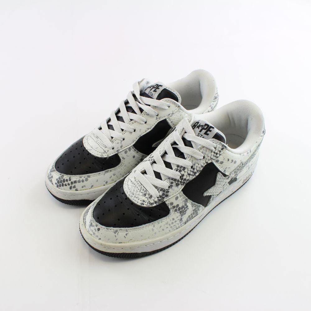 Bapesta Snakeskin Black White - SaruGeneral