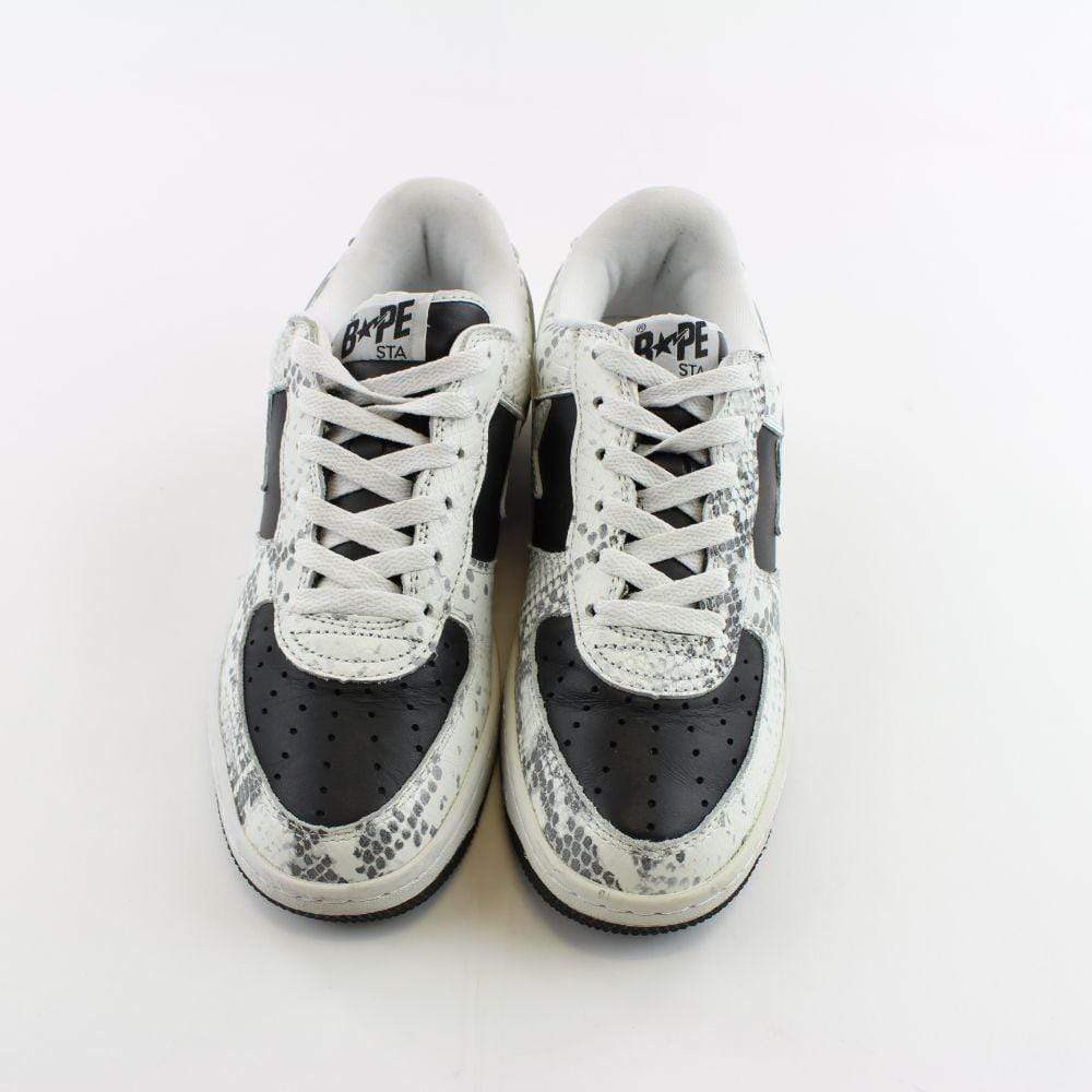 Bapesta Snakeskin Black White - SaruGeneral