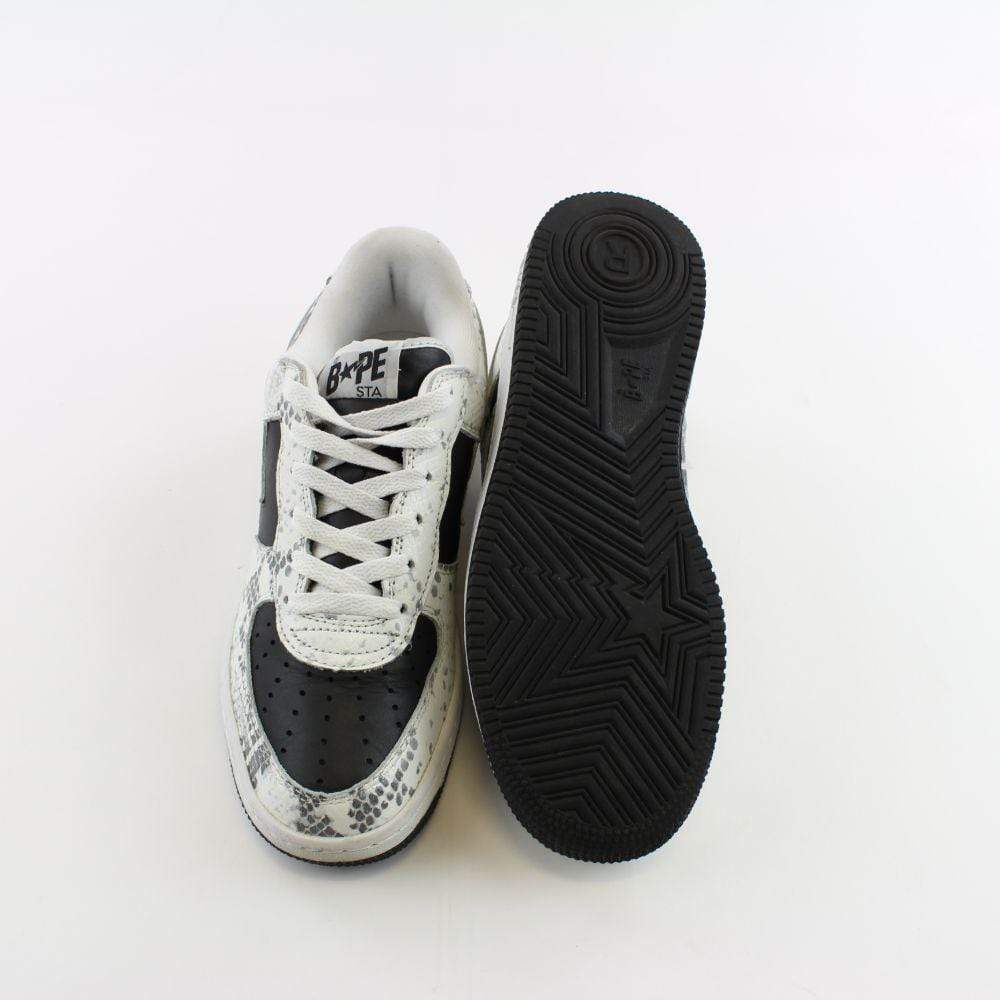 Bapesta Snakeskin Black White - SaruGeneral