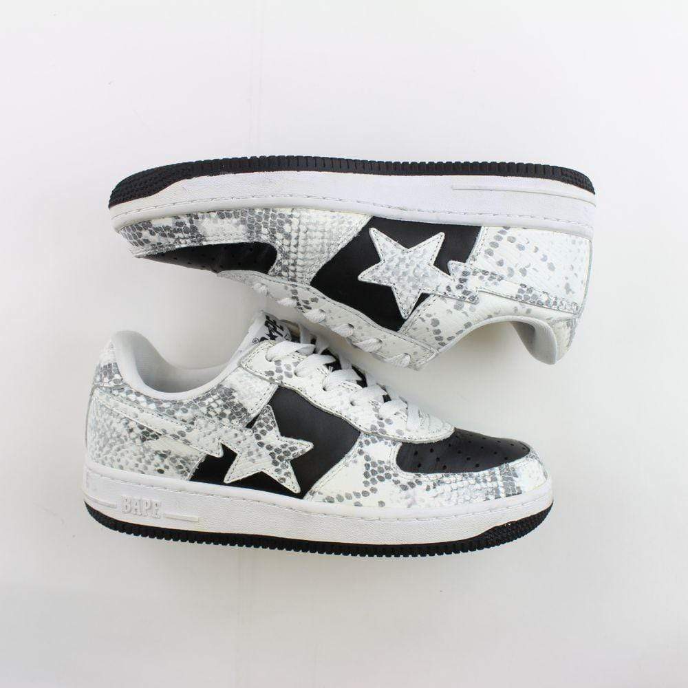 Bapesta Snakeskin Black White - SaruGeneral