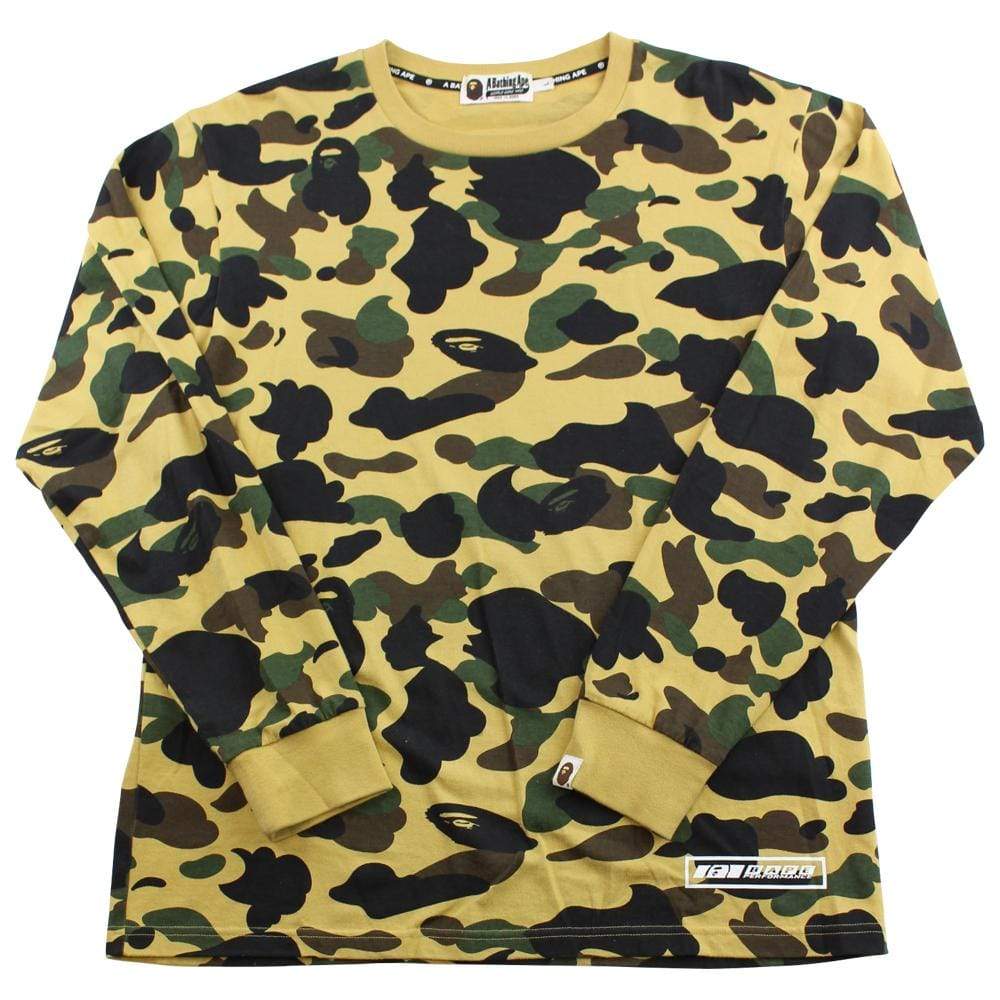 bape 1st yellow camo ls - SaruGeneral
