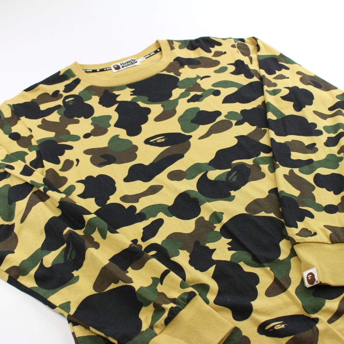 bape 1st yellow camo ls - SaruGeneral