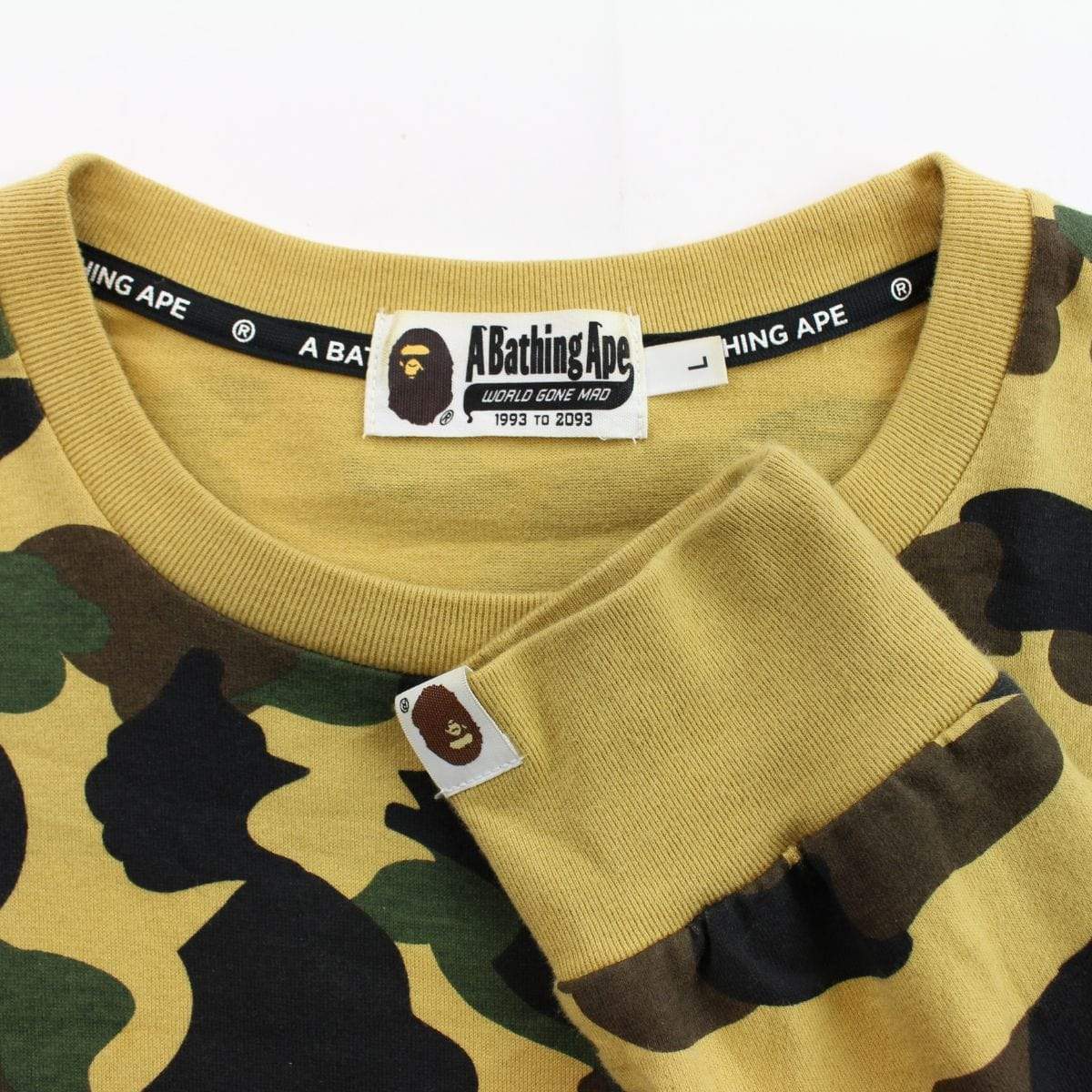 bape 1st yellow camo ls - SaruGeneral