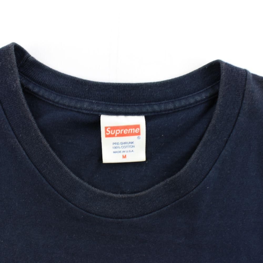 Supreme Red Box Logo Tee Navy - SaruGeneral