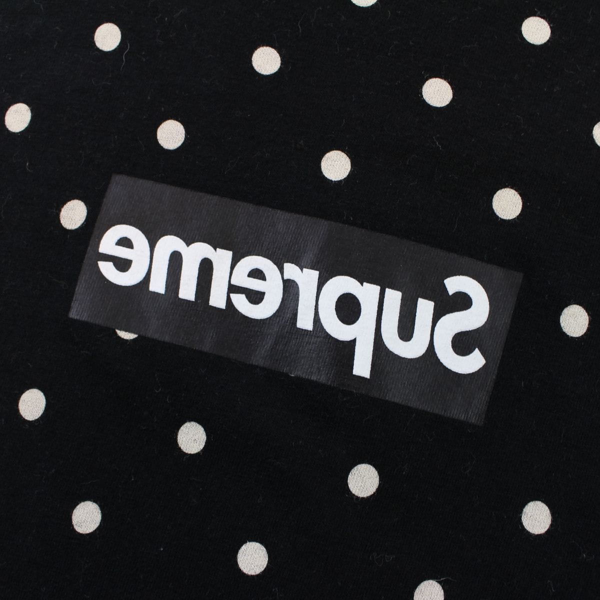 Supreme Cdg Polka Box Tee Black - SaruGeneral