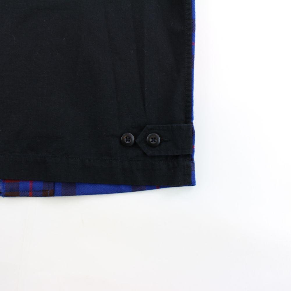 Supreme CDG Blue Plaid Jacket Black - SaruGeneral