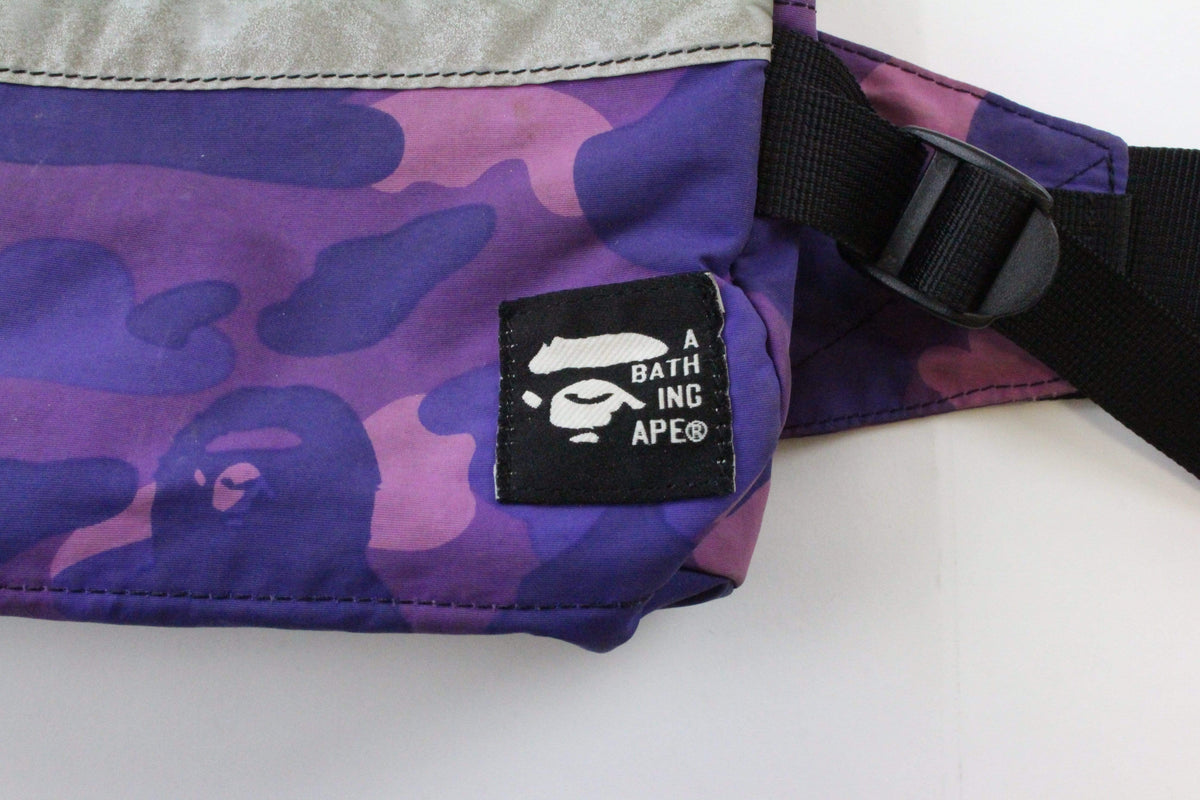 Bape Purple Camo 3m Hip Bag - SaruGeneral