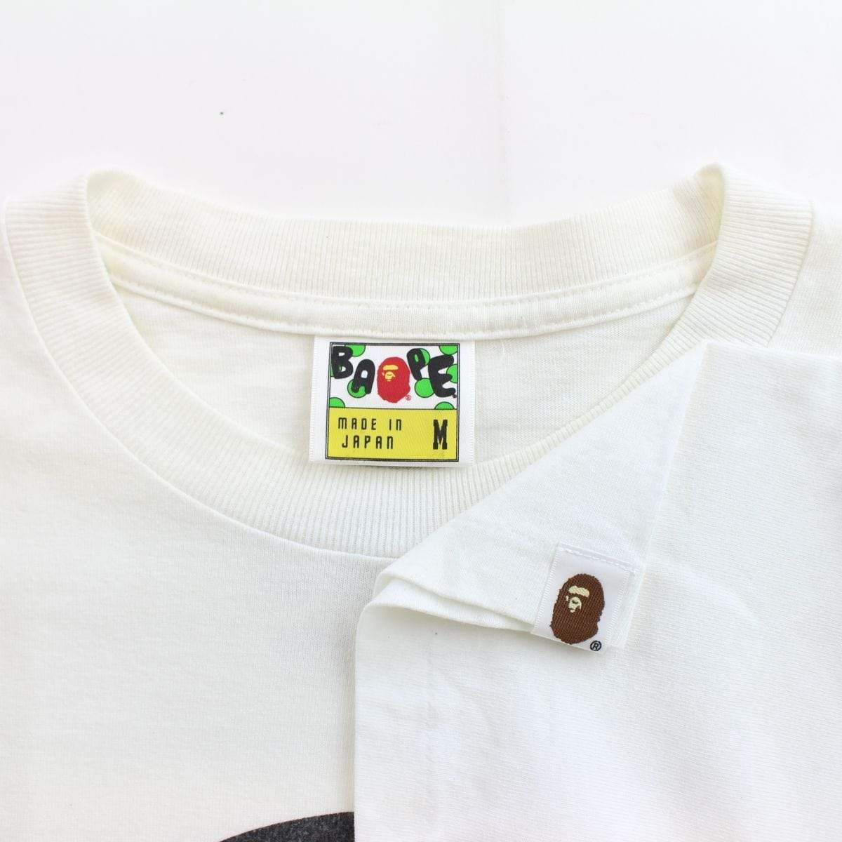 bape milo flame box tee white - SaruGeneral
