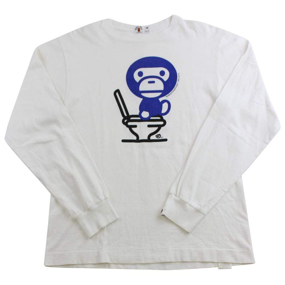 bape milo toilet ls white - SaruGeneral