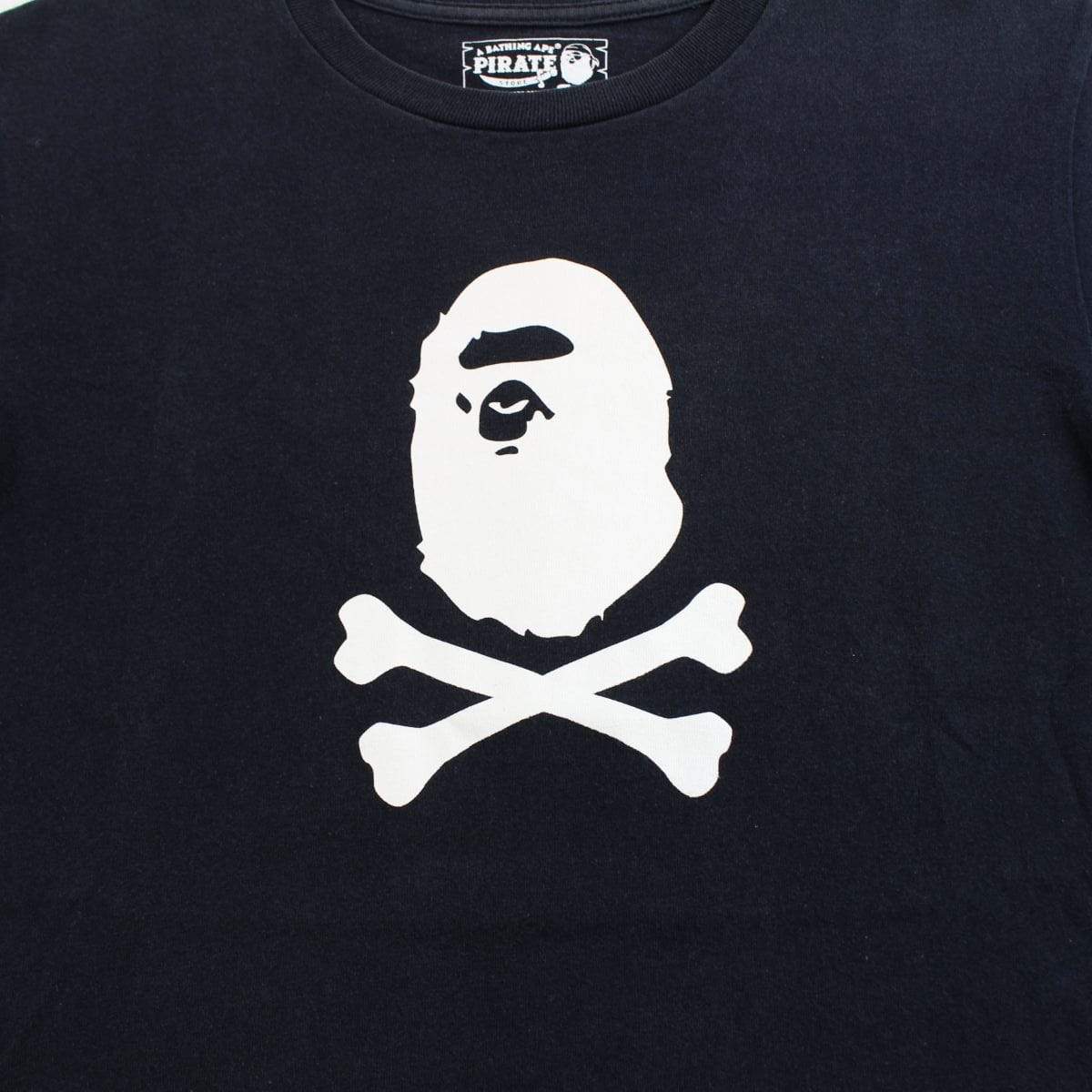 bape pirate store crosses big ape tee black - SaruGeneral