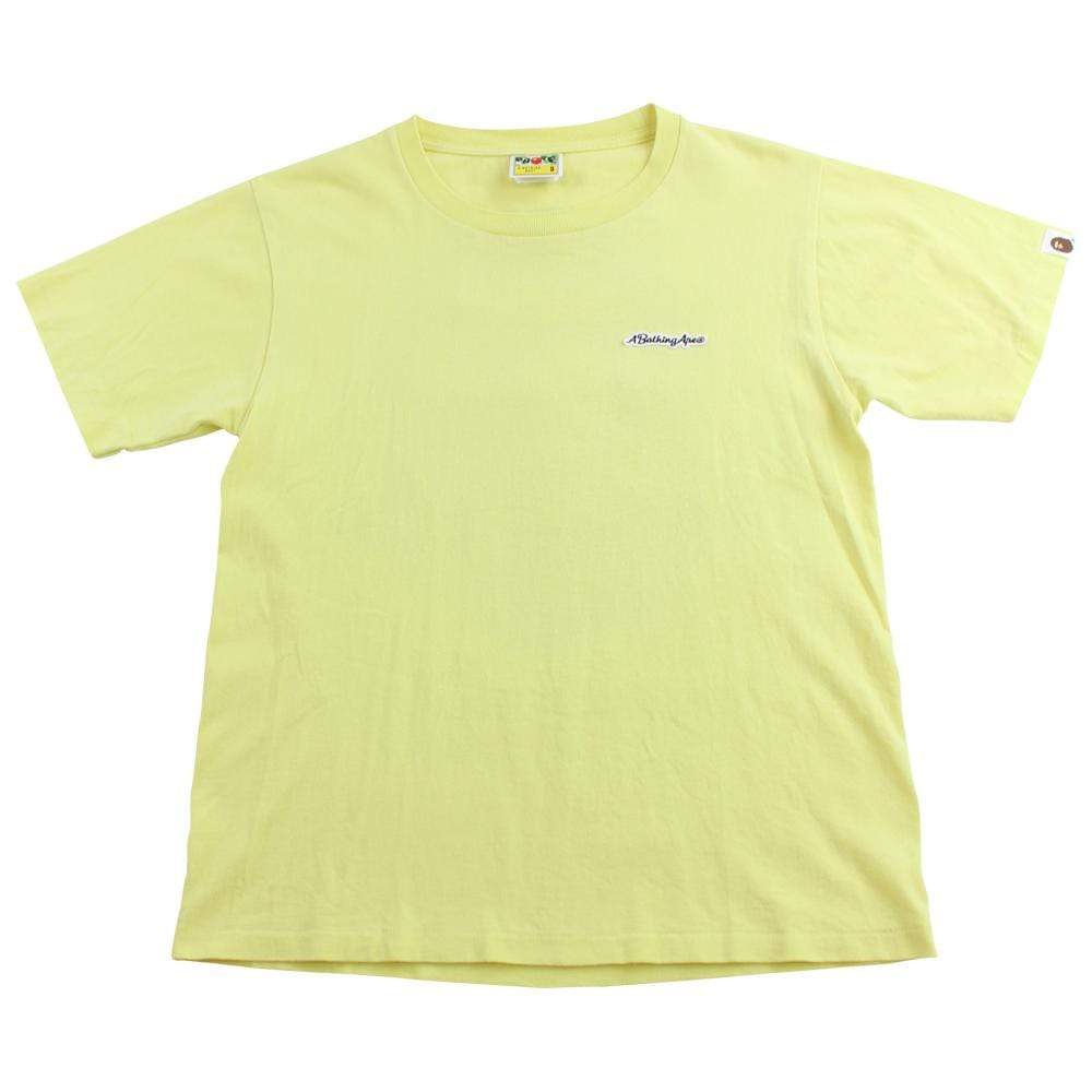 Bape A bathing Ape Logo Tee Yellow - SaruGeneral
