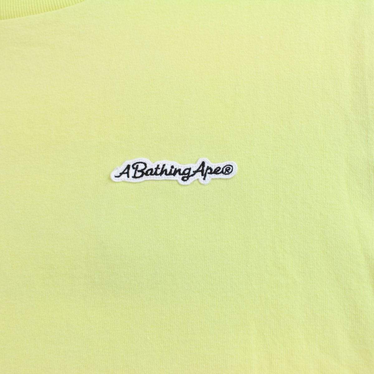 Bape A bathing Ape Logo Tee Yellow - SaruGeneral