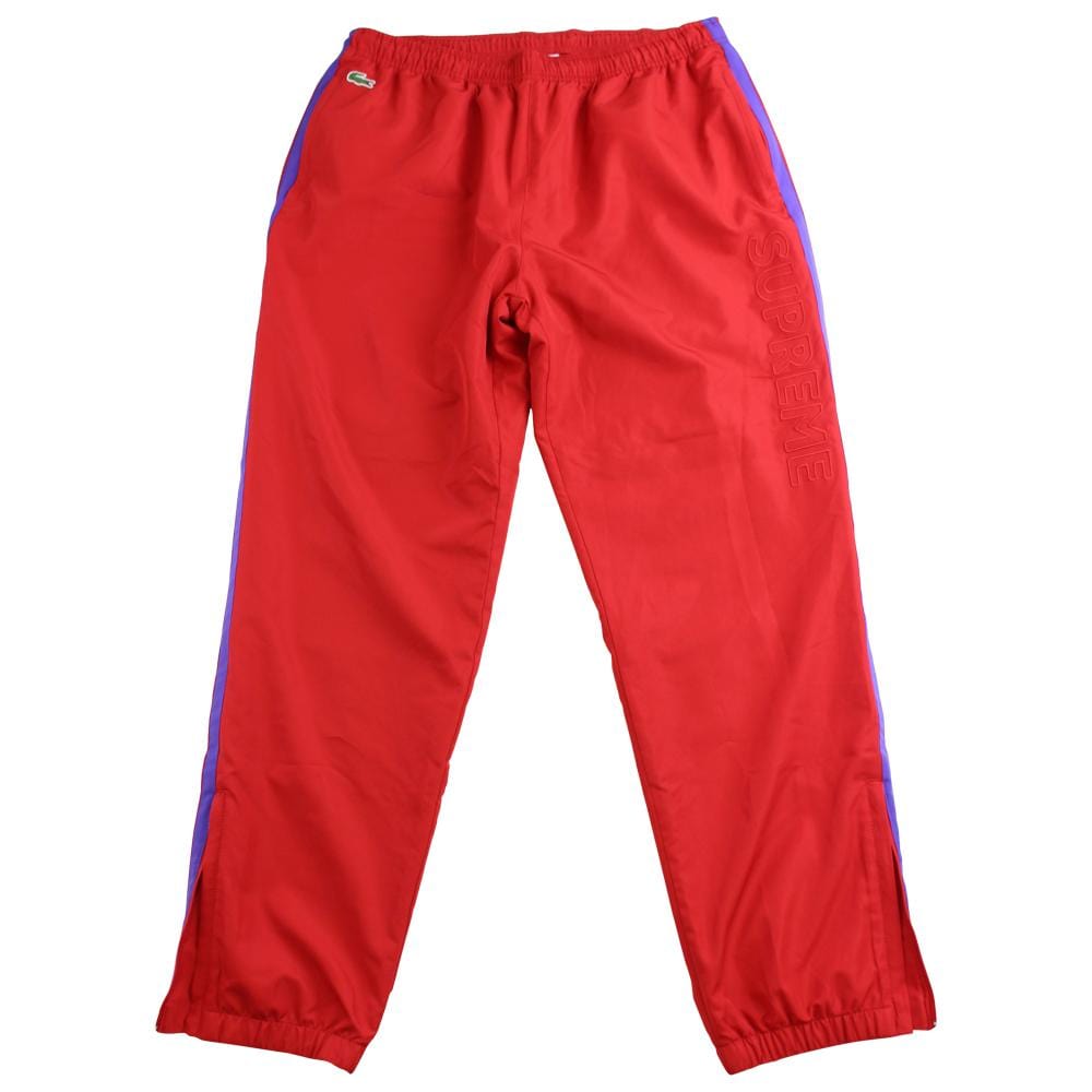 supreme x lacoste track pants red - SaruGeneral