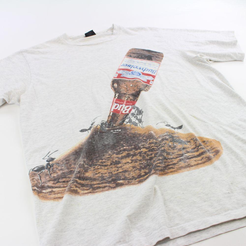 Budweiser Ants Graphic Tee Grey - SaruGeneral