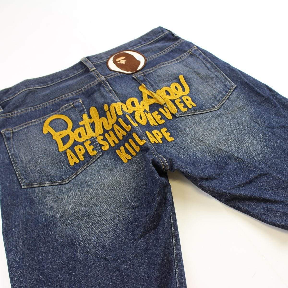 bape asnka denim shorts - SaruGeneral