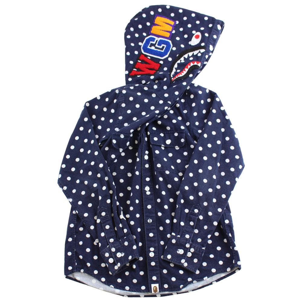 bape polka dot shark button up - SaruGeneral