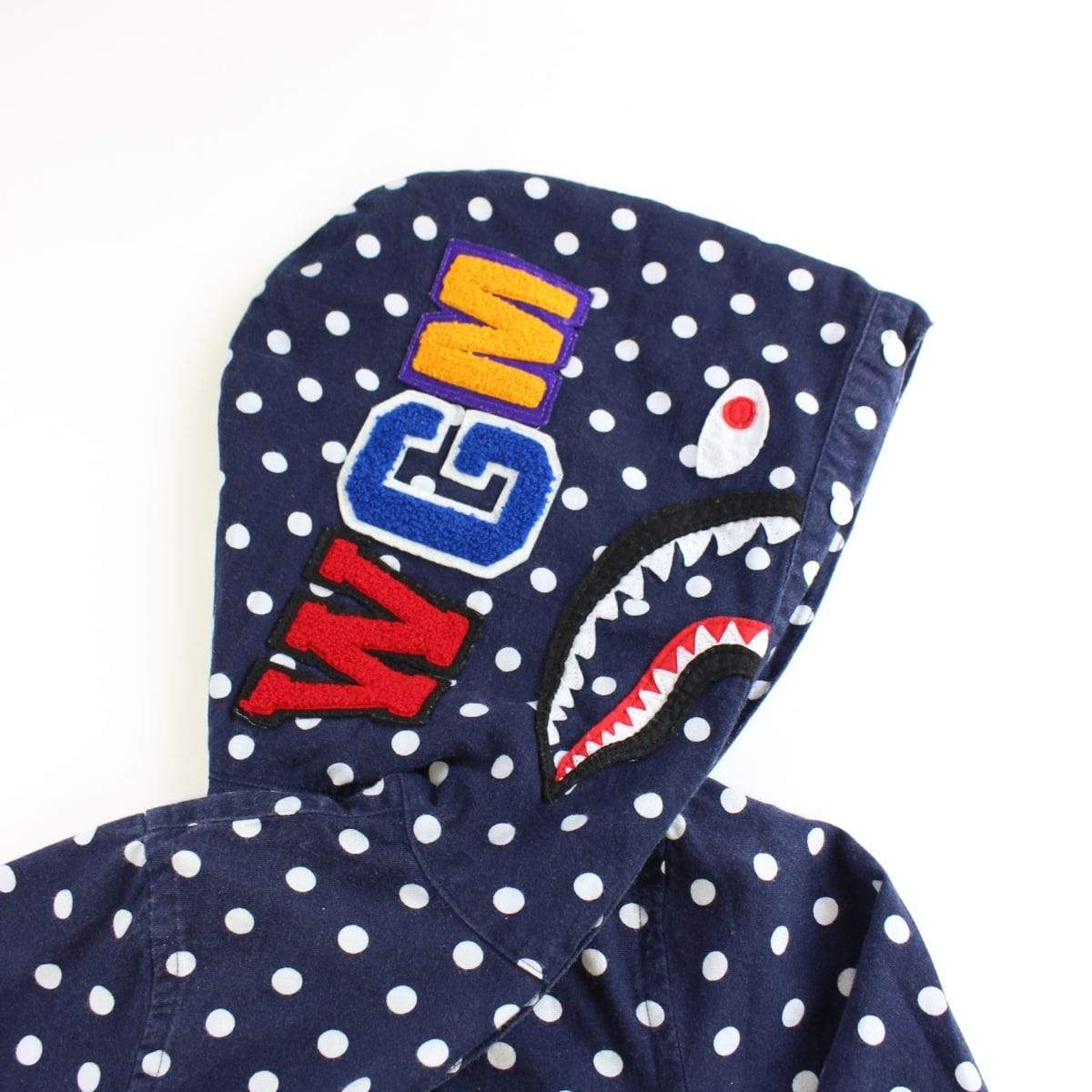 bape polka dot shark button up - SaruGeneral