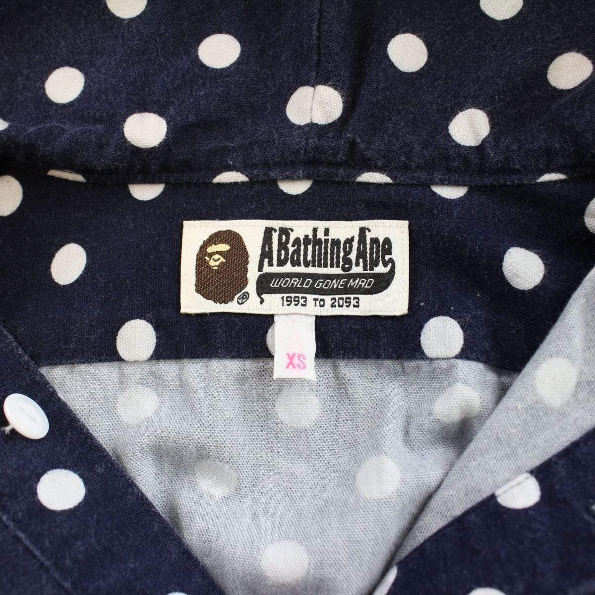 bape polka dot shark button up - SaruGeneral