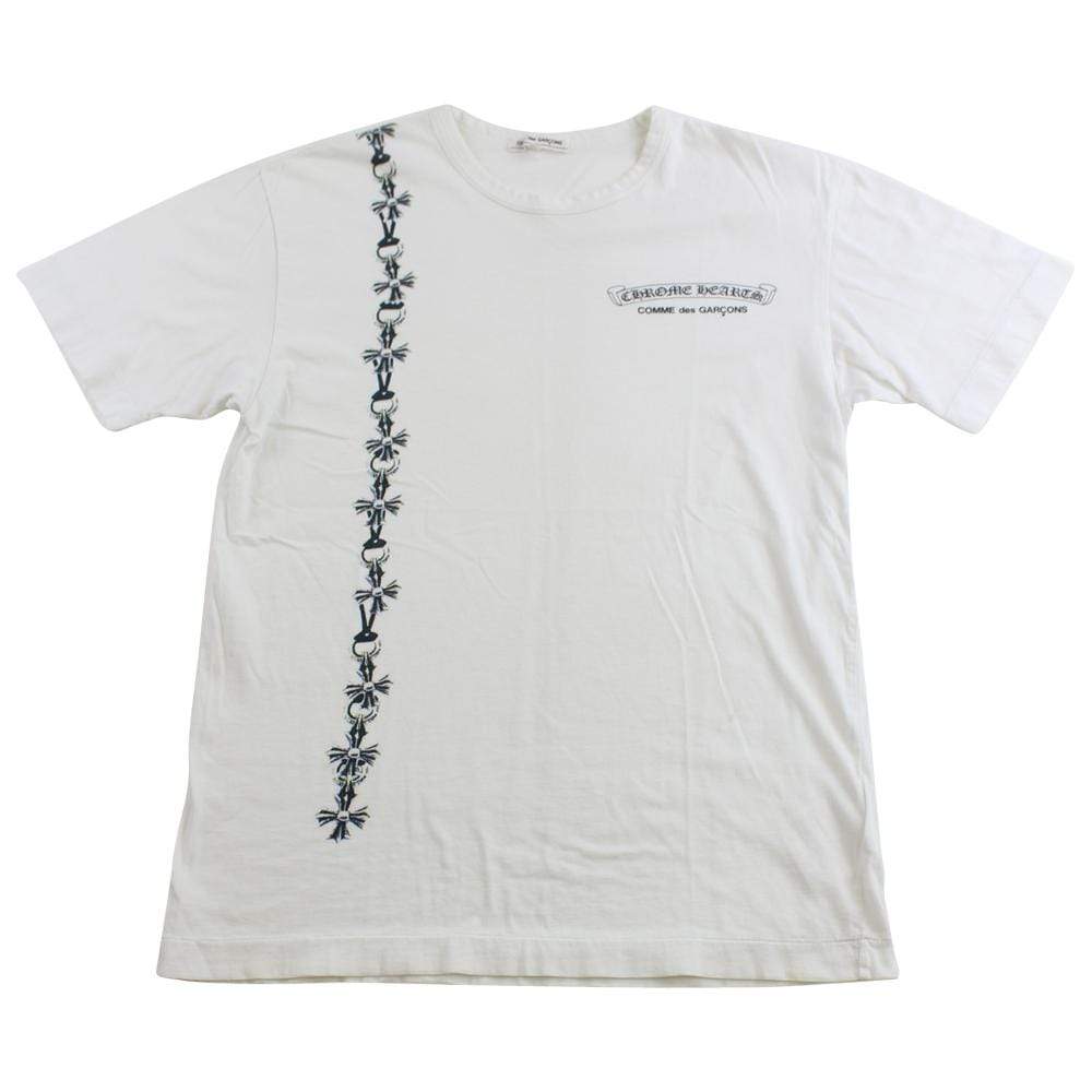 chrome hearts x comme des garcon tee white - SaruGeneral