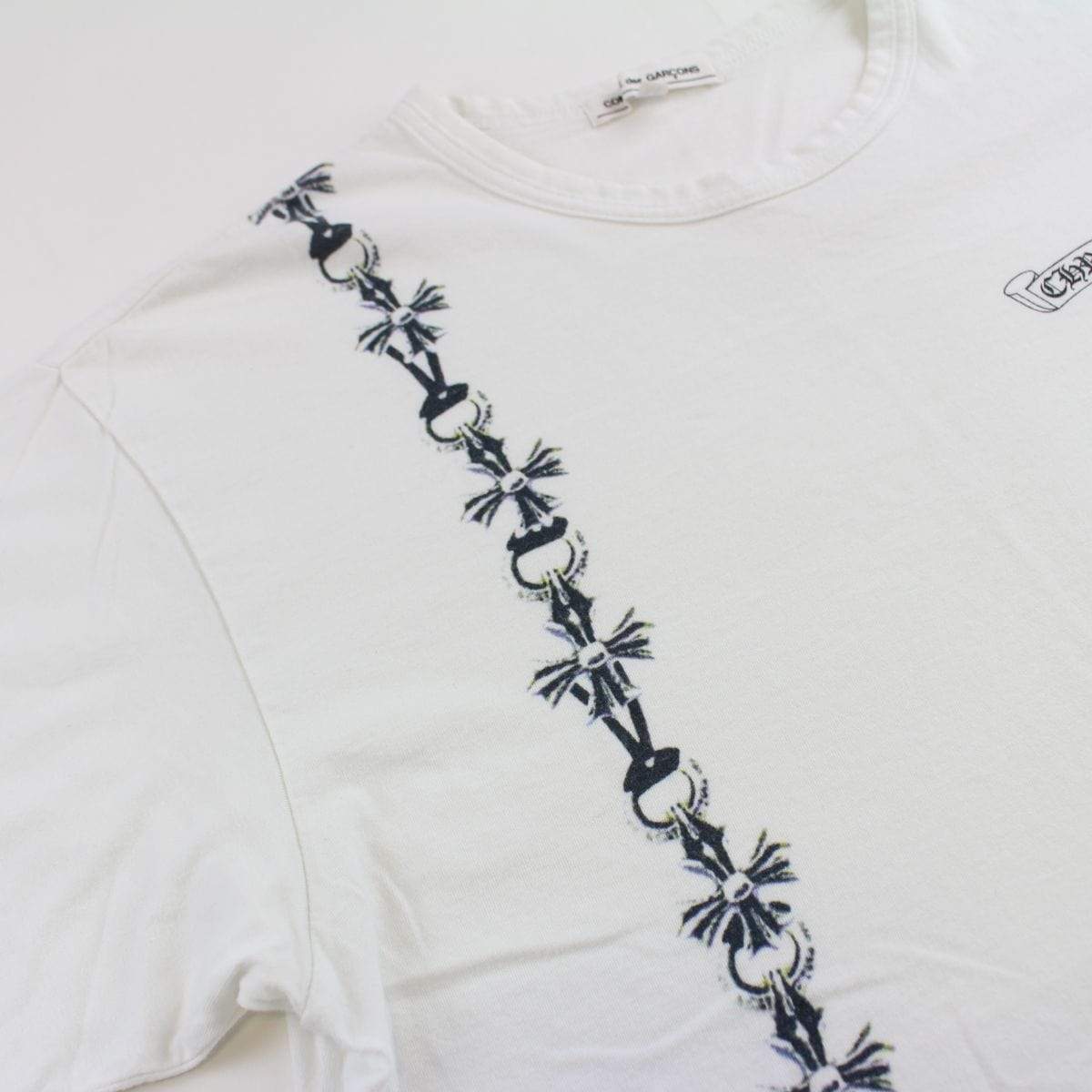 chrome hearts x comme des garcon tee white - SaruGeneral
