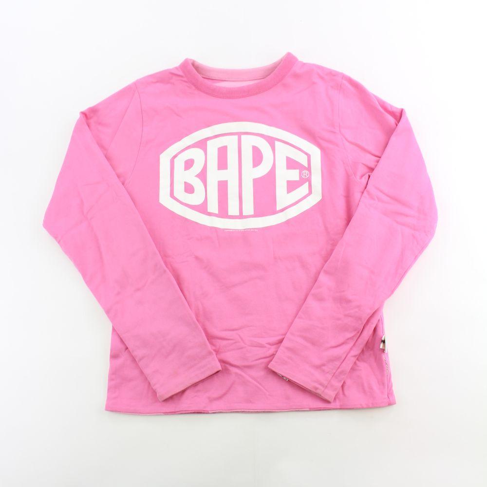 Bape Bapesta Allover Print Reversible LS Pink - SaruGeneral