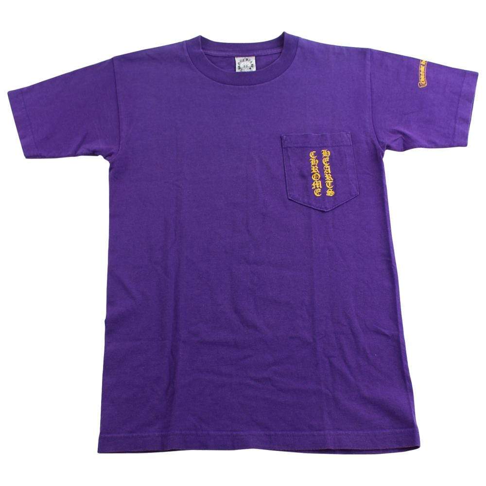 chrome hearts pocket tee purple - SaruGeneral