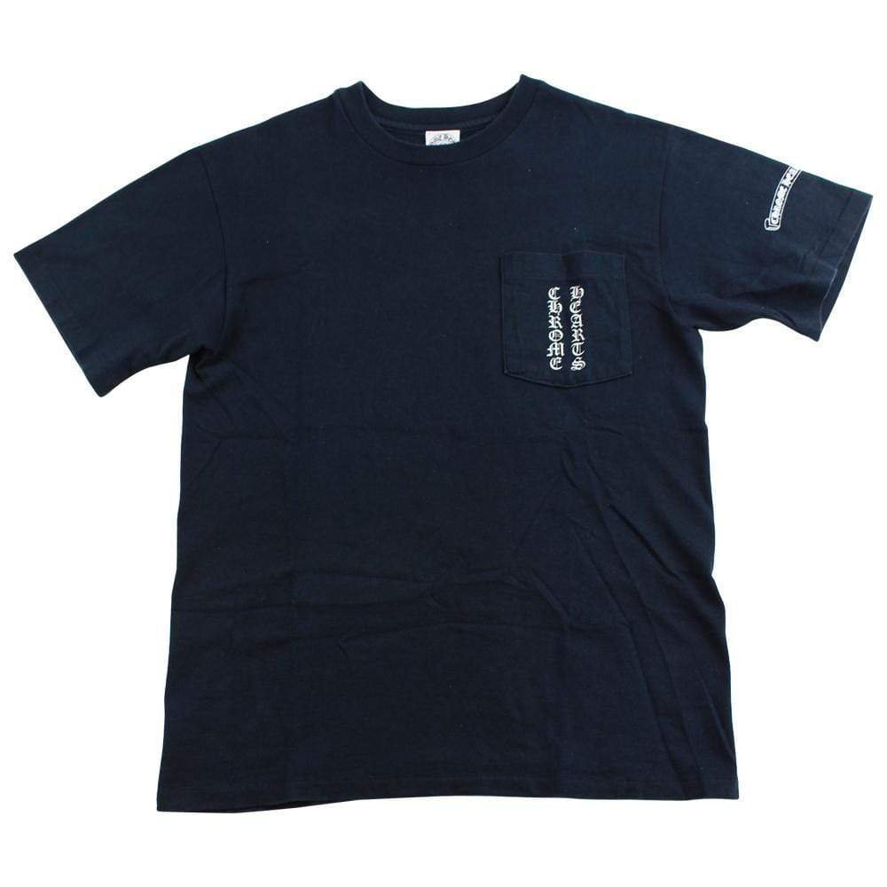 chrome hearts script pocket tee black - SaruGeneral