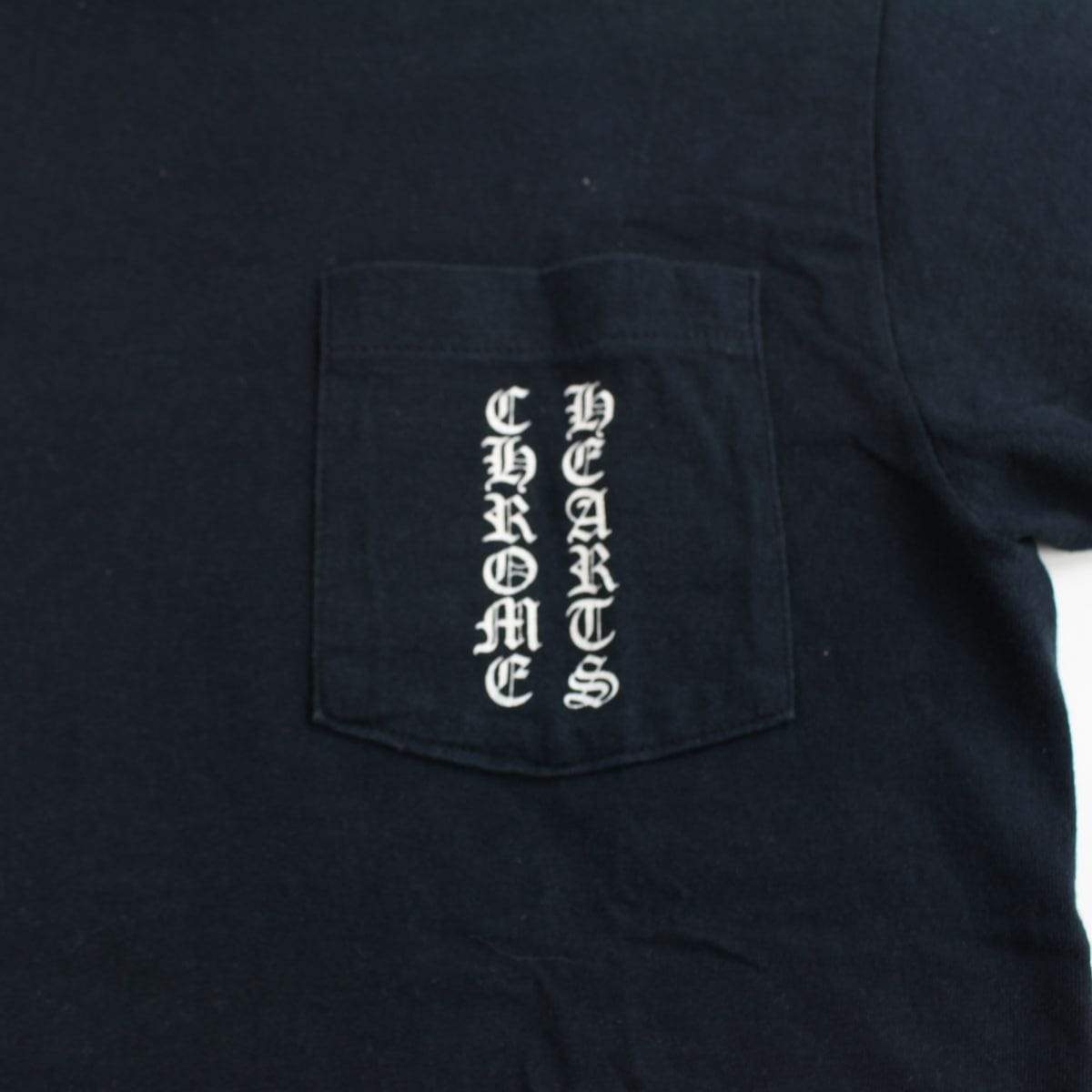 chrome hearts script pocket tee black - SaruGeneral