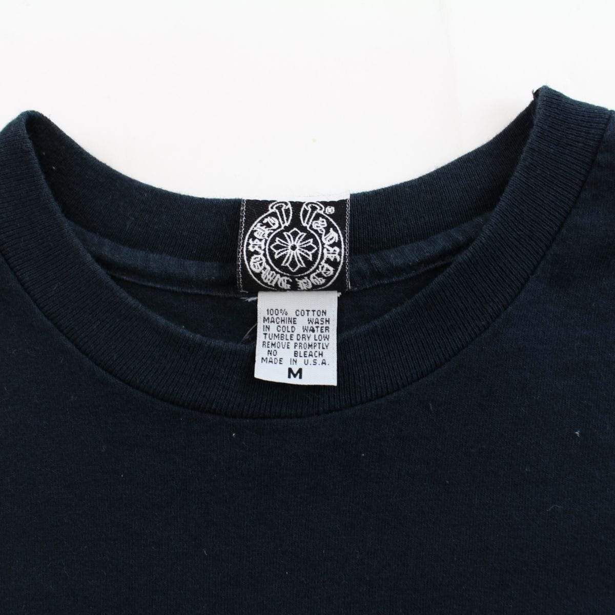 chrome hearts script pocket tee black - SaruGeneral