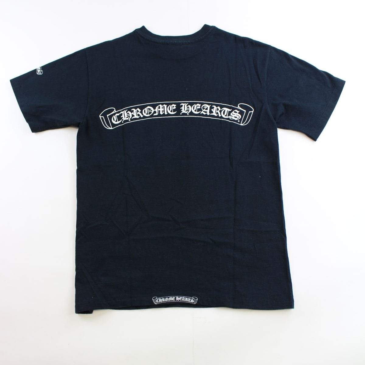 chrome hearts script pocket tee black - SaruGeneral