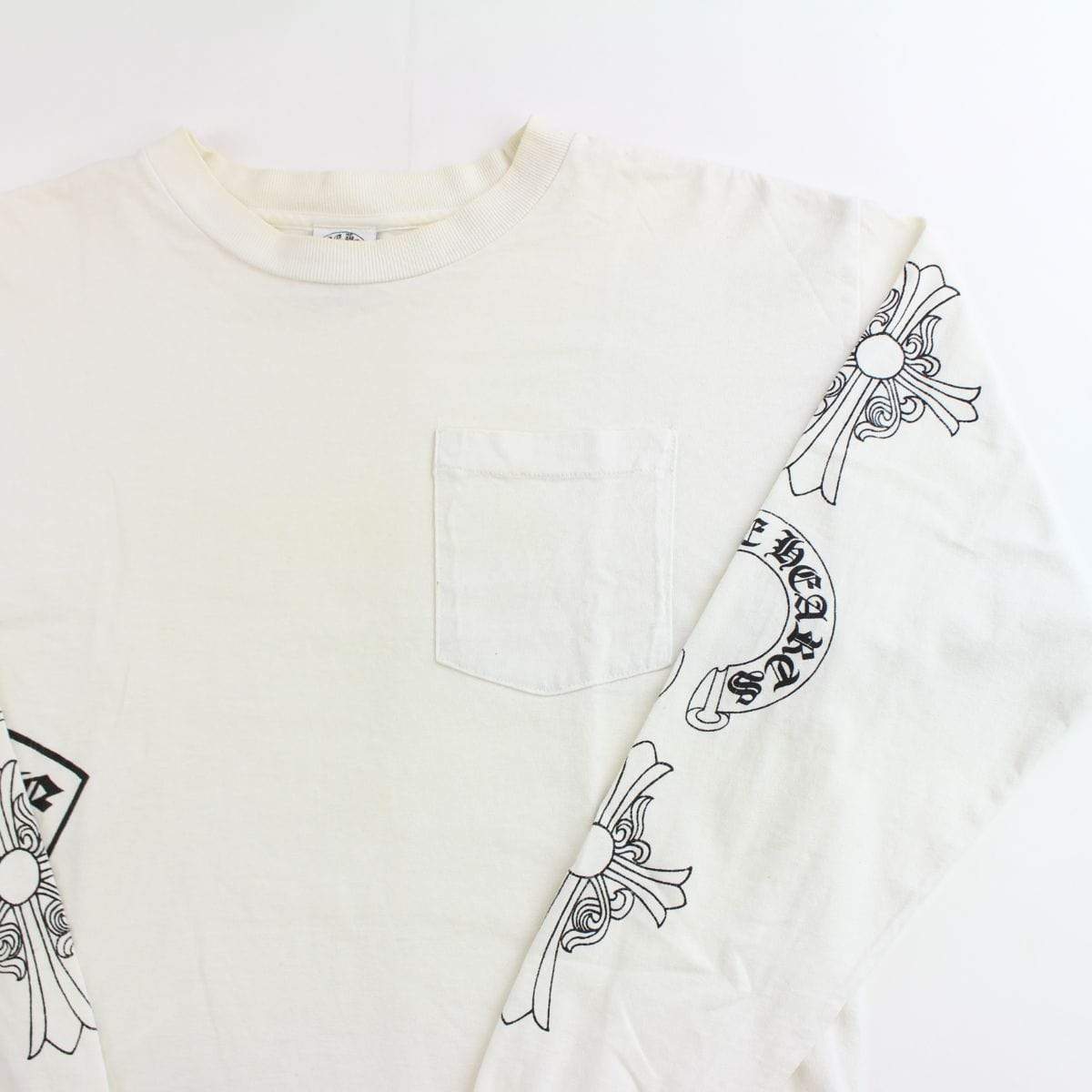 chrome hearts pocket cross ls white - SaruGeneral