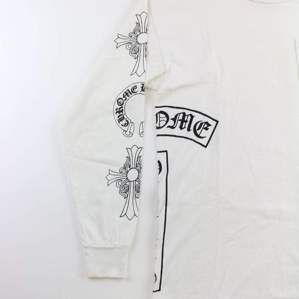chrome hearts pocket cross ls white - SaruGeneral