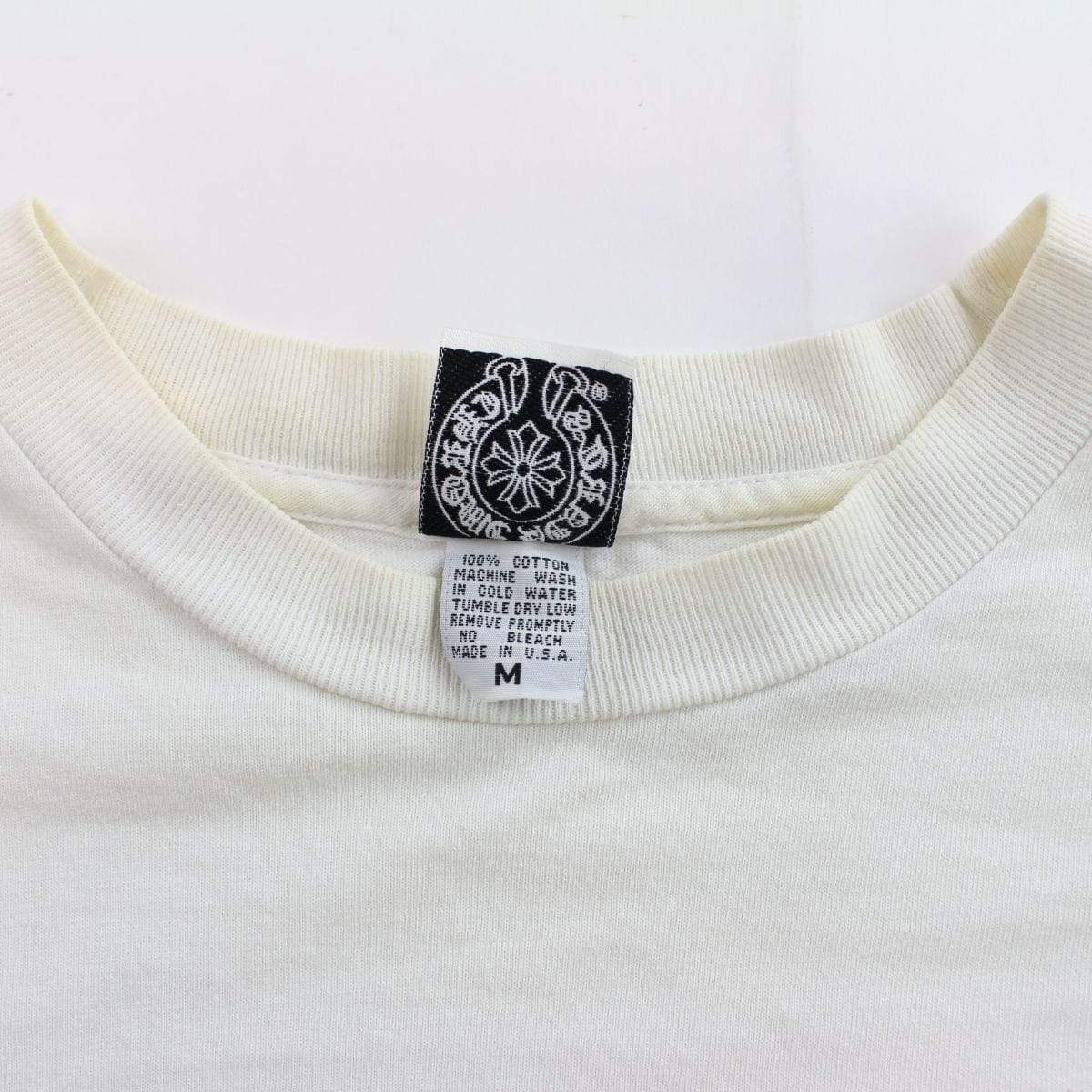 chrome hearts pocket cross ls white - SaruGeneral