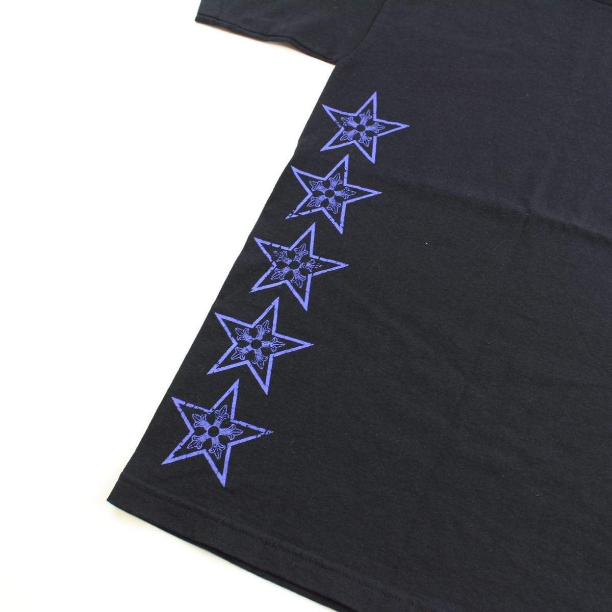 chrome hearts blue side star pocket tee black - SaruGeneral