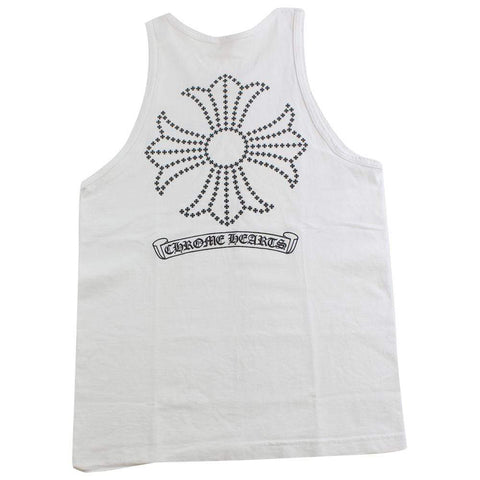 gilet chrome hearts blanc