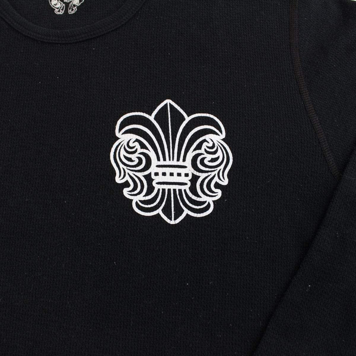 chrome hearts side logo waffle ls black - SaruGeneral