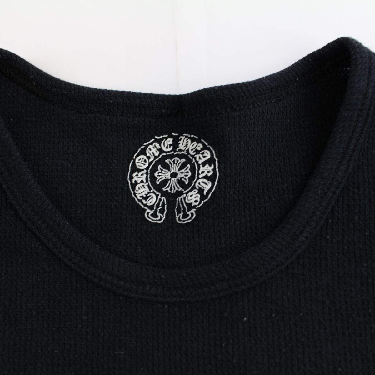 chrome hearts side logo waffle ls black - SaruGeneral
