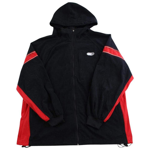 Polaire Stussy noir-rouge fin des années 80