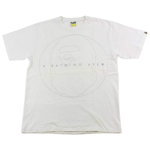 T-shirt Bape Big Ape Outline avec logo blanc